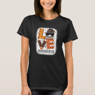 Camiseta Secretaria Escolar Amor Desordenado Bollo Calabaza