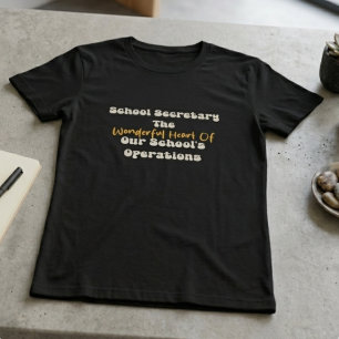 Camiseta Secretaria Escolar Corazón de las Operaciones Esco