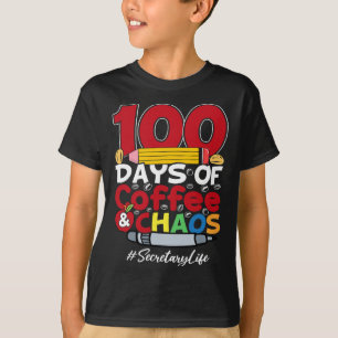 Camiseta Secretario 100 días de café y caos 100 días