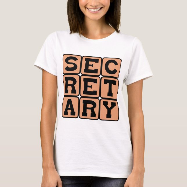 Camiseta Secretario, Asistente Administrativo (Anverso)