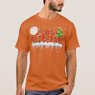 Camiseta Secretario de escuela Navidad Leopardo claro de ár