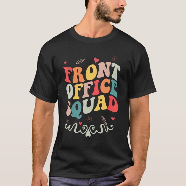 Camiseta Secretario de escuela Retro Front Office Squad App (Anverso)