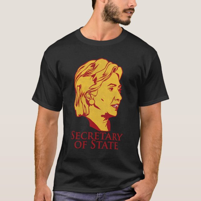 Camiseta Secretario de Estado de Hillary Clinton la (Anverso)
