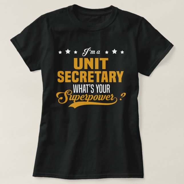 Camiseta Secretario de unidad (Diseño del anverso)