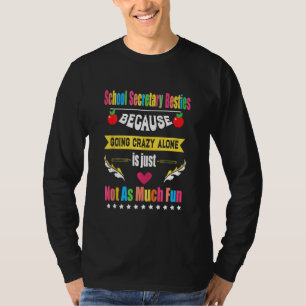 Camiseta Secretario escolar amigos oficina de coworker Squa