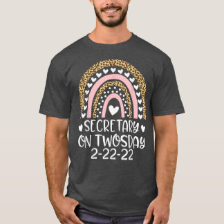 Camiseta Secretario Escolar El Twosday 2_22_2022 Divertido 