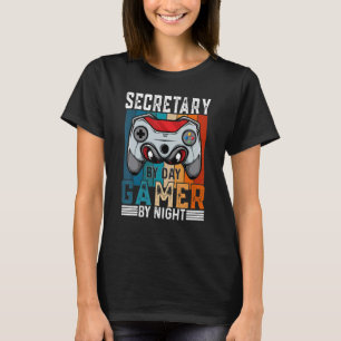 Camiseta SECRETARIO Por Día Jugador Por Noche Meme Para Jug