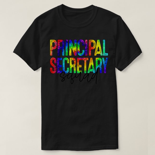 Camiseta Secretario Principal de vuelta a la escuela para l (Diseño del anverso)