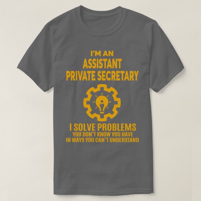 CAMISETA SECRETARIO PRIVADO ASISTENTE NICE DISEÑN 2017 3 (Diseño del anverso)