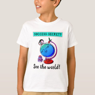 Camiseta Secreto de Éxito de los Niños - Ver el Mundo Camis