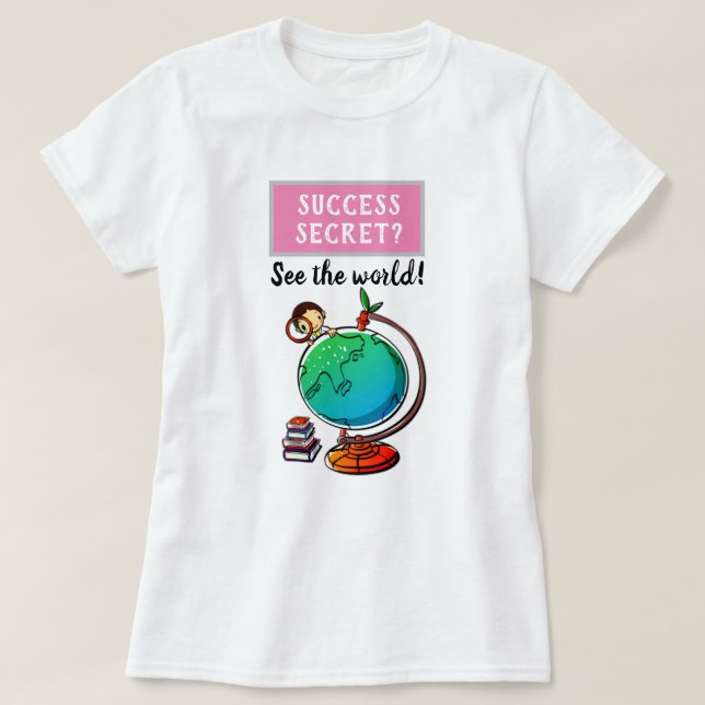 Camiseta Secreto de éxito - Ver la gracia motivacional del  (Diseño del anverso)