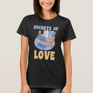 Camiseta Secretos de gato Amor Miau Video juegos Gatos juga