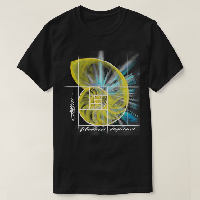 Camiseta Secuencia de Fibonacci  (Diseño del anverso)