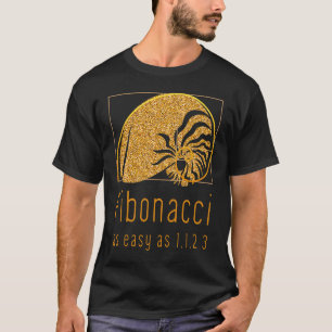 Camiseta Secuencia de Fibonacci y proporción áurea Naturale