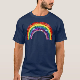 Camiseta Secuencia de vintage de Vibe Rainbow Retro de los
