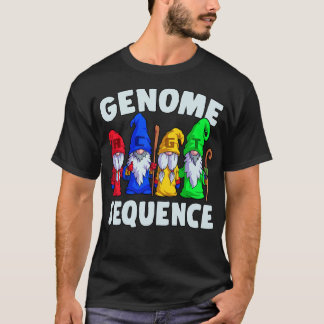 Camiseta Secuencia del Genoma Gracioso Gnome Biology Scienc