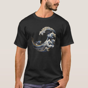Camiseta Secuencia Fibonacci Onda Kanagawa