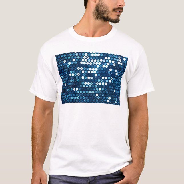 Camiseta secuencias azules brillantes (Anverso)