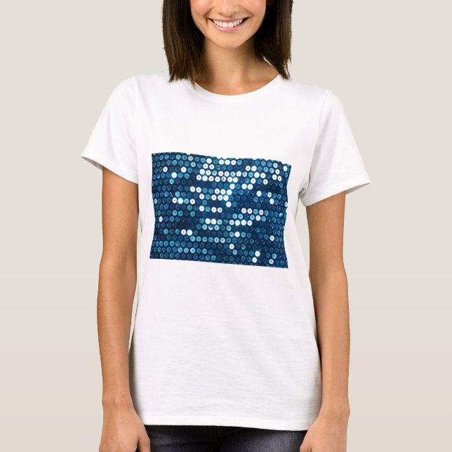 Camiseta secuencias azules brillantes (Anverso)