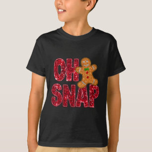 Camiseta Secuencias de Faux Oh Navidades Snap Gingerbread F