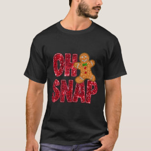 Camiseta Secuencias de Faux Oh Navidades Snap Gingerbread F