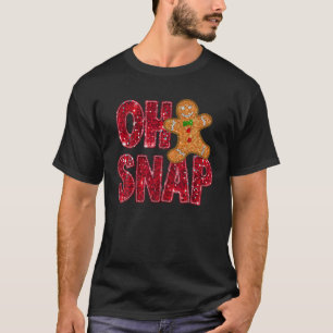 Camiseta Secuencias de Faux Oh Navidades Snap Gingerbread F