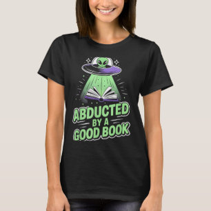 Camiseta Secuestrado por un buen libro divertido ovni alien