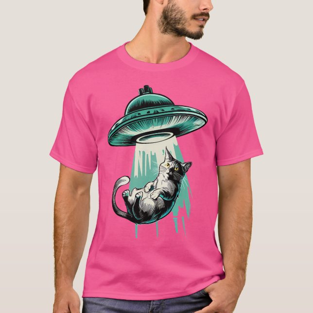 Camiseta Secuestran Gato Ufo (Anverso)