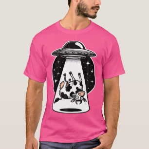 Camiseta Secuestro Alien Platillo Volador Vaca Abducida Esp
