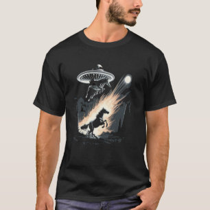 Camiseta Secuestro Alienígena Caballo OVNI Spaceship Extrat