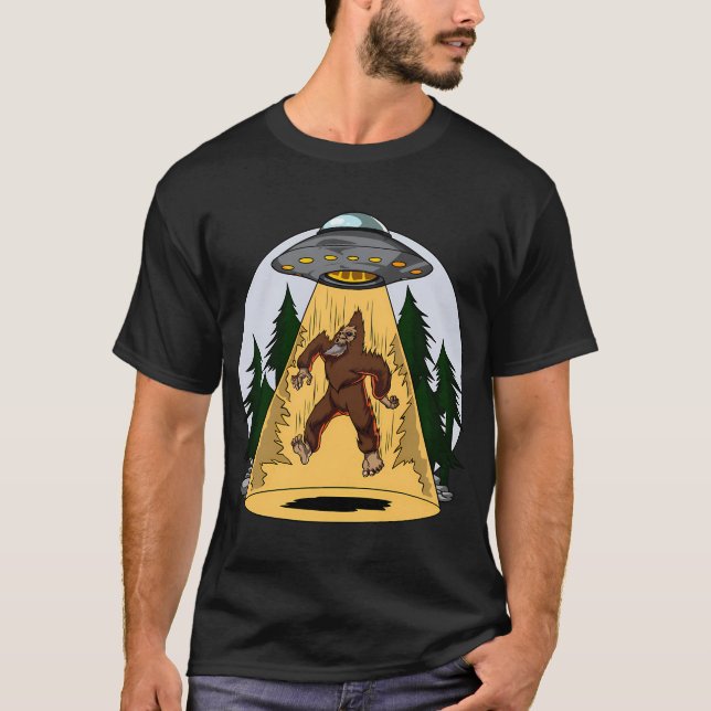 Camiseta Secuestro alienígena de Bigfoot (Anverso)