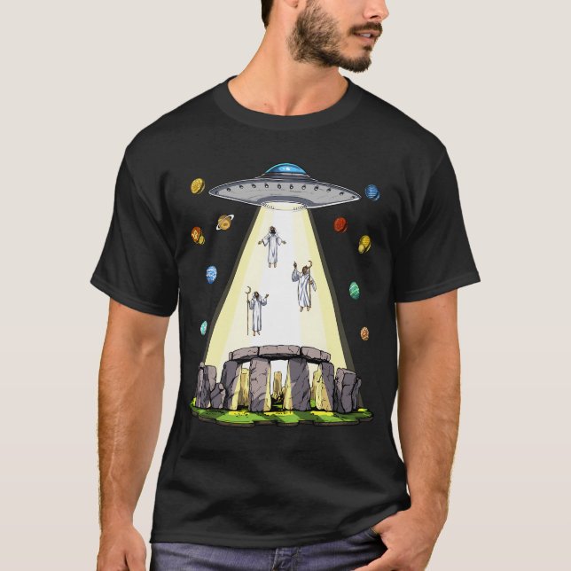 Camiseta Secuestro alienígena de Stonehenge (Anverso)