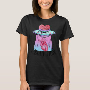Camiseta Secuestro cardíaco Aliens Gótico cardíaco UFO Vale