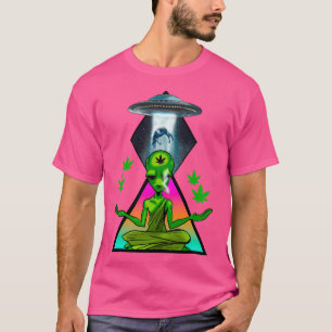 Camiseta Secuestro Cósmico De Alta Ufo Alien Stoner Art