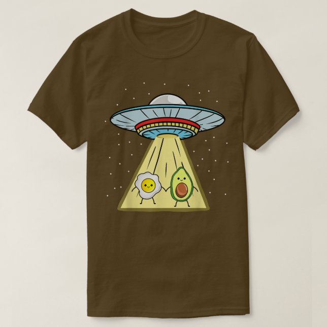 Camiseta Secuestro De Aguacate Y Ufo De Huevo (Diseño del anverso)