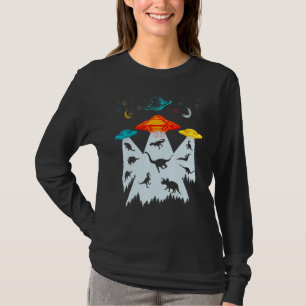 Camiseta Secuestro De Alien De Dinosaurios Para Niños De Uf