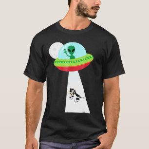 Camiseta Secuestro de alienígenas de vaca ciencia ficción O