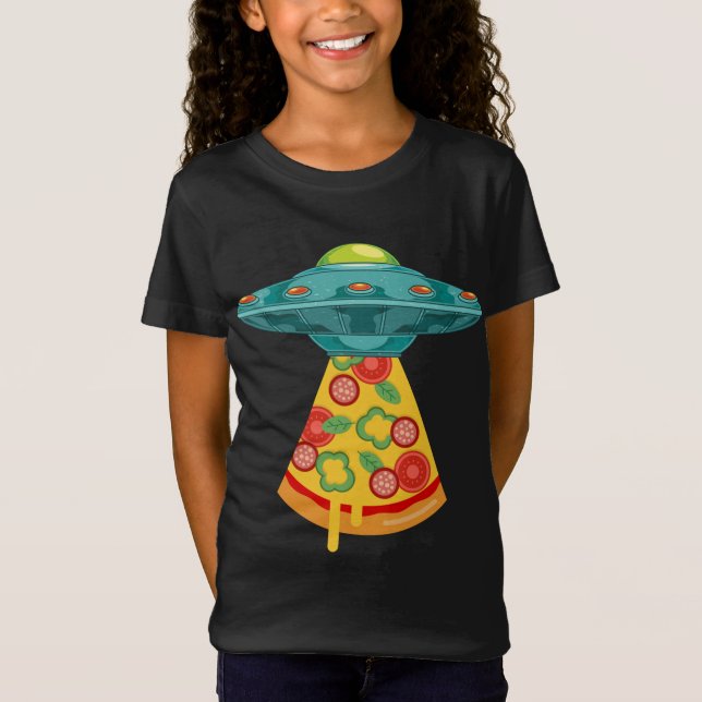 Camiseta Secuestro de Alimentos Alienados Pizza Fast Food L (Anverso)