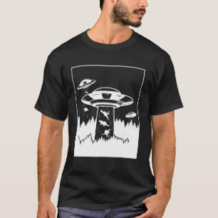 Camiseta Secuestro de dinosaurios Alien Sci-Fi Ufo Extrater