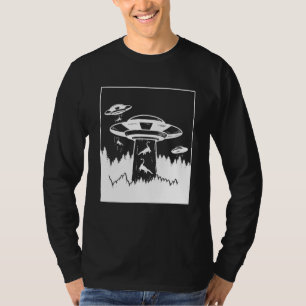 Camiseta Secuestro de dinosaurios Alien SciFi UFO Extraterr