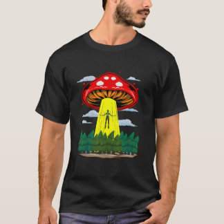 Camiseta Secuestro De Extranjeros De Mushroom Alien Shirt A