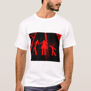 Camiseta Secuestro de lotos de estacionamiento en rojo y ne