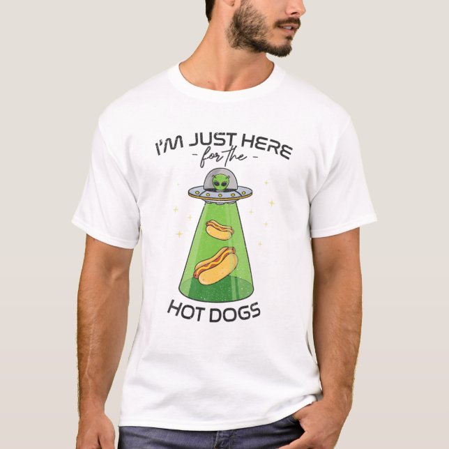 Camiseta Secuestro De OVNI Alien, Perro Caliente Gracioso P (Anverso)