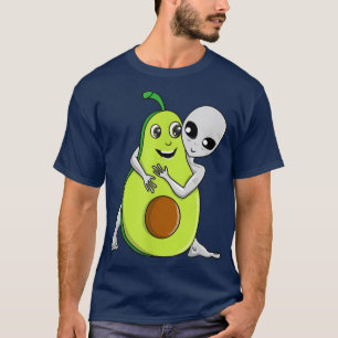 Camiseta Secuestro de OVNI de aguacate Espacio divertido Ab