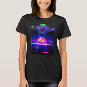 Camiseta Secuestro de OVNI de arte de los años 90 Vaporwave