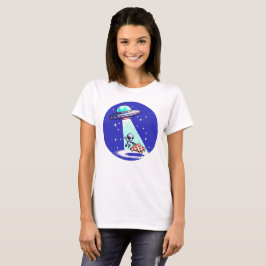 Camiseta Secuestro de Pizza Alien - Gracioso diseño de OVNI