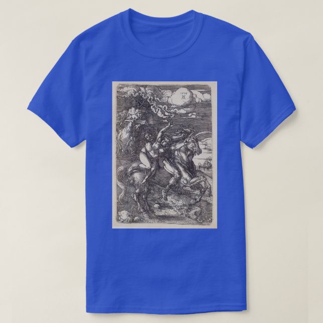 Camiseta Secuestro de Proserpina en una unicornio (Diseño del anverso)