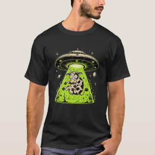 Camiseta Secuestro de vaca alienígena Weirdcore Surrealista