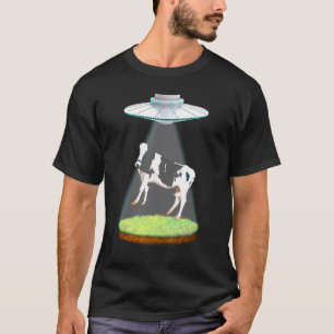 Camiseta Secuestro de vaca Ovni Alien Animales secuestrados