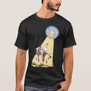 Camiseta Secuestro De Vaca Ovni Alien Vaca Secuestrada Por